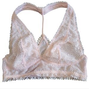 VICTORIA'S SECRET NWOT Pink Lace Bralette T-Back Size XS